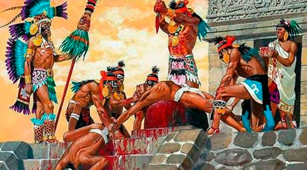 Sacrificios humanos a Huitzilopochtli