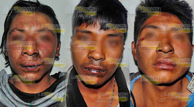 ¡Por poco y linchan a tres! Acusados de robo en domicilios