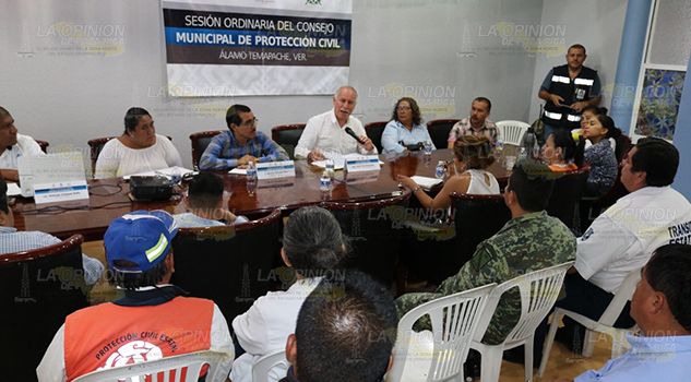 Álamo se prepara para temporada de lluvias en junto con PC