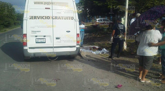 Fatal accidente, abuelita muere atropellada en Tempoal