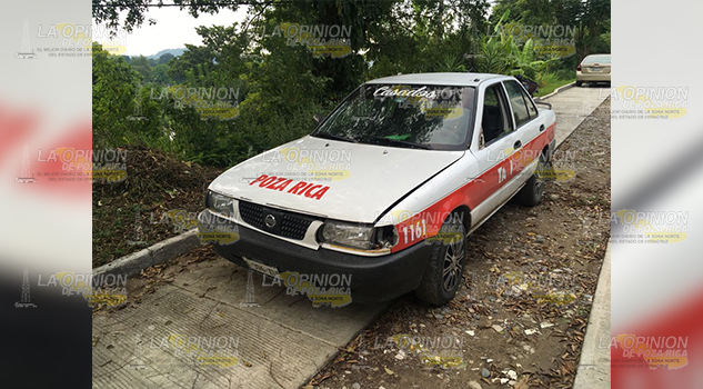 Recuperan taxi de Poza Rica con reporte de robo