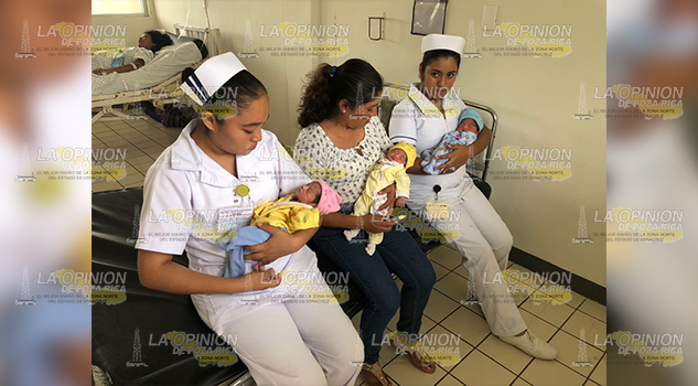 Nacen trillizos en Hospital Civil de Tuxpan