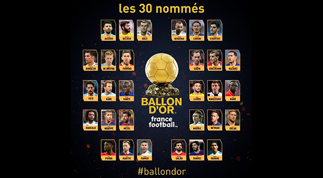 Ocho madridistas, Messi, Salah, Griezmann... revelan candidatos a Balón de Oro