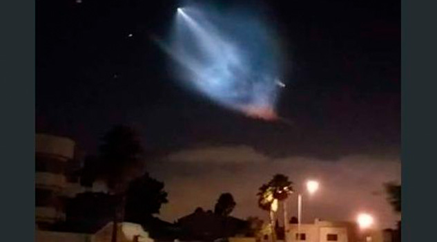 Extraña luz invade el cielo del norte de México Extraña Luz Invade Cielo Norte México
