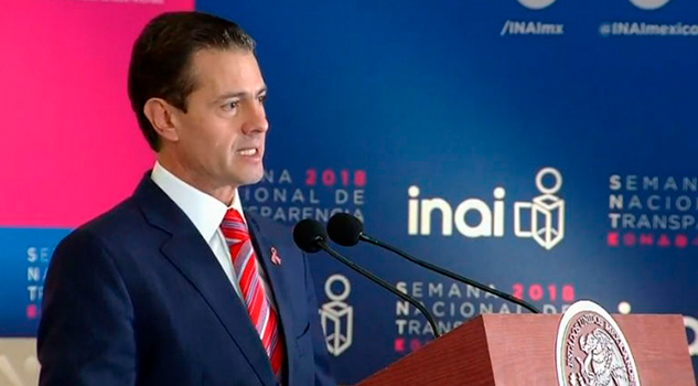 Peña Nieto destaca avances en transparencia y rendición de cuentas Peña Nieto Destaca Avances Transparencia Rendición Cuentas