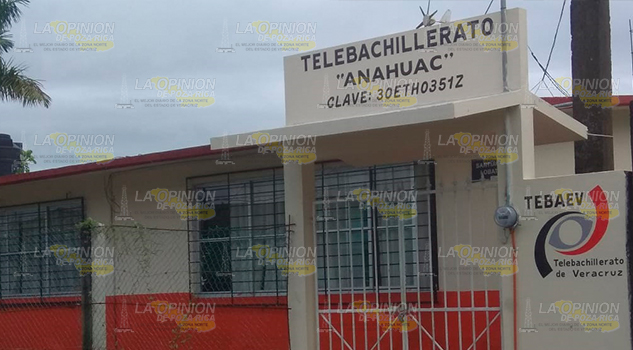Telebachilleratos de Tuxpan afectados Telebachilleratos de Tuxpan afectados