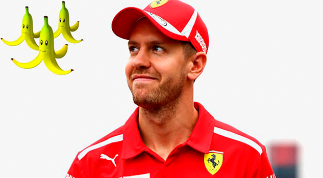Vettel preferiría usar los plátanos de Mario Kart que el DRS Vettel preferiría usar los plátanos de Mario Kart que el DRS
