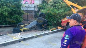 Vuelca "racer", conductor sale ileso Vuelca racer conductor sale ileso