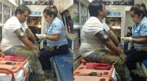 Invade carril y provoca aparatoso accidente en la federal Tihuatlán-Álamo