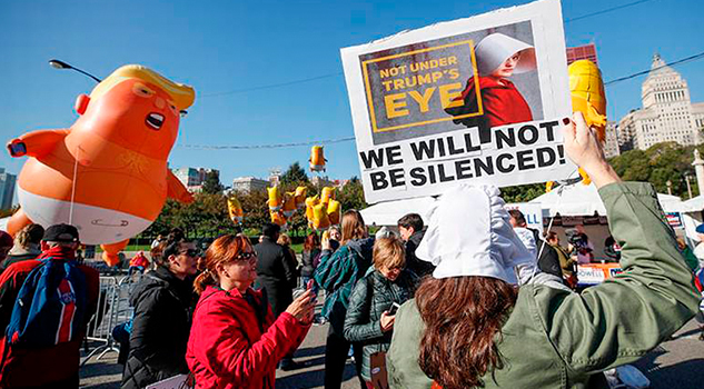 Marchemos a las urnas”, miles protestan contra políticas de Trump
