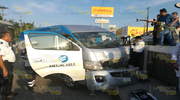 Un choque en Tuxpan dejó como saldo una persona lesionada