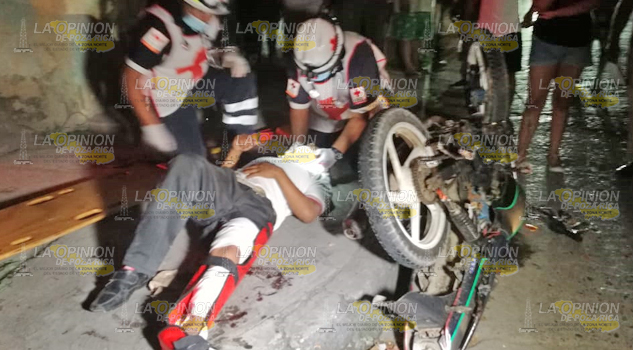 Estudiante del TEBAEV Emiliano Zapata de Tuxpam herido en accidente