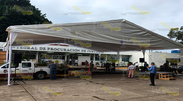 Unidad Integral de Procuración de Justicia, se prepara para la visita del gobernador Yunes Linares
