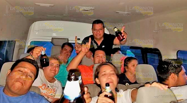 Parrandean con recursos públicos; balconean a “Los Mascareños”