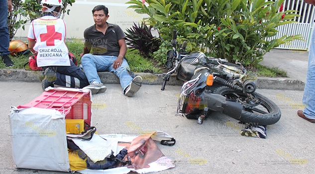 Atropellan a motorepartidor en Las Palmas