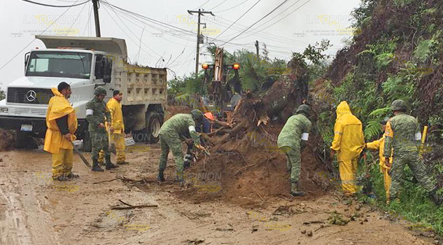 Alerta amarilla por lluvias, riesgo en barrancas y carreteras