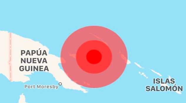 Se registra sismo de 7.3 en Papúa Nueva Guinea