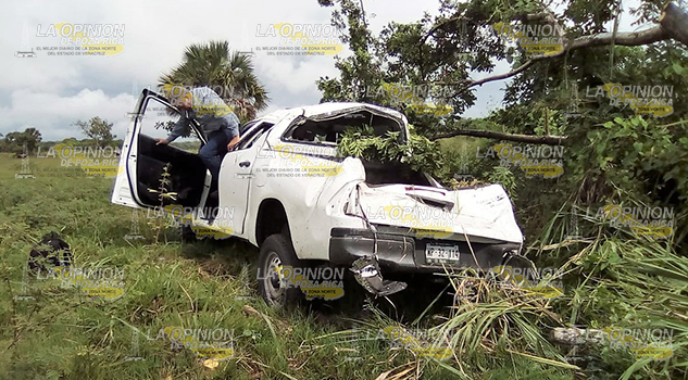 Aparatosa volcadura; un herido