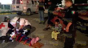 Obrero que manejaba a exceso de velocidad estuvo de matar a su familia en Tuxpan ¡A punto estuvo de matar a su familia!