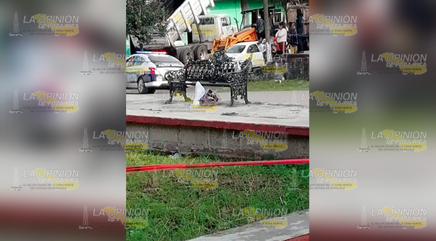 Hallan una cabeza humana en el parque central de la comunidad de Puntilla Aldama en San Rafael