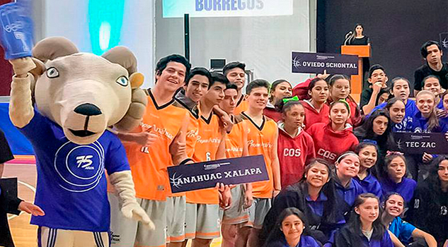 Destaca el basquet xalapeño en campeonato nacional con la prepa Anáhuac