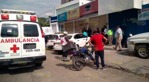 Repartidor se lesiona tras chocar por alcance Repartidor se lesiona tras chocar por alcance (1)