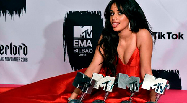 Camila Cabello es la mandamás en los EMA's, con cuatro premios