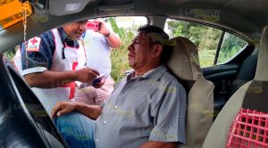 Taxista provocó carambola en la carretera Papantla - Poza Rica Taxista provocó carambola en la carretera Papantla - Poza Rica