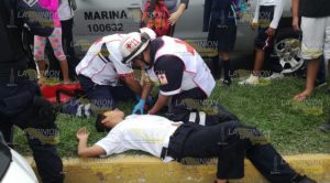 Estudiantes de Secundaria fueron atropellados por un trabajador del IMSS