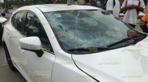 Estudiantes de Secundaria fueron atropellados por un trabajador del IMSS