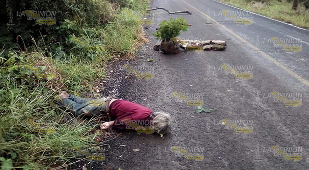 ¡Otra víctima del frío! Lo encontraron muerto en la carretera a Papantla