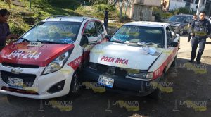 Ruletero imprudente provoca colisión