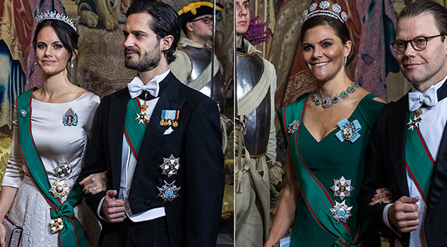 La Reina y las Princesas de Suecia desempolvan las tiaras para la visita de Estado italiana