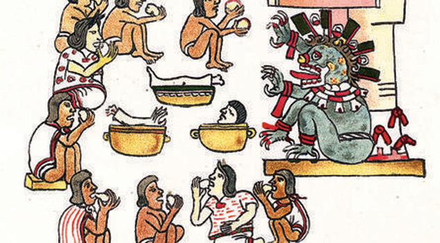 La antropofagia ó canibalismo de los Mexica