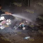 Con la finalidad de crear psicosis, incendiaron un contenedor