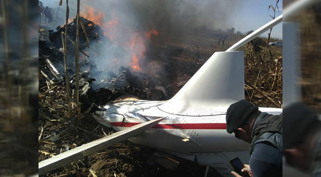 Se desploma el helicóptero de la gobernadora de Puebla