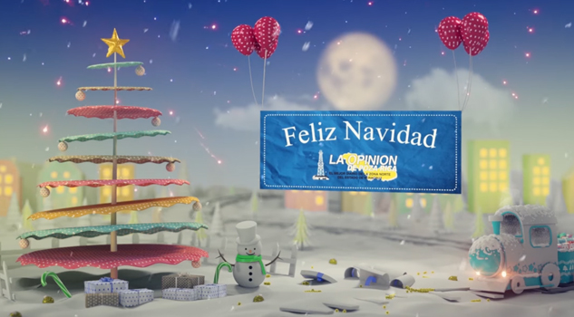 Felices fiestas, les desea La Opinión