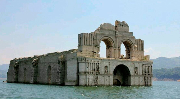 La iglesia sumergida de Quechula Chiapas