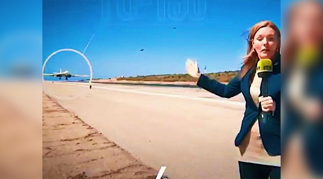 Periodista pone en peligro su vida en plena trasmisión en vivo