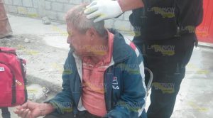 Pierde el control de su motocicleta y se accidenta Recibe Tubazo en la cabeza