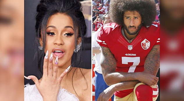 Cardi B rechaza el Super Bowl en apoyo a Colin Kaepernick
