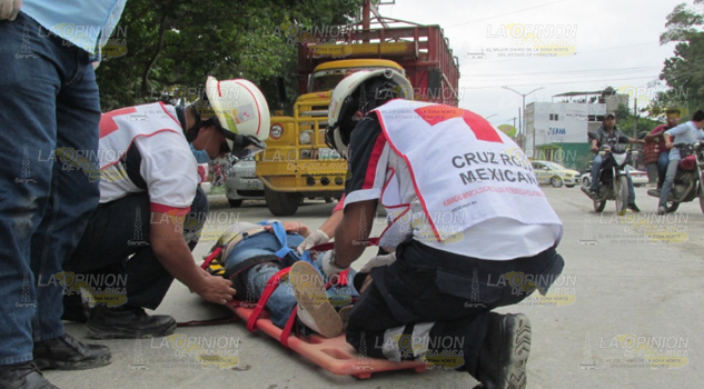 Ama de casa se accidenta en cuatrimoto