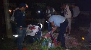 Aparatoso choque en Las Cañas, Álamo