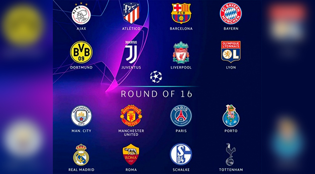 Los invitados a los octavos de final de la Champions