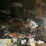 Con la finalidad de crear psicosis, incendiaron un contenedor