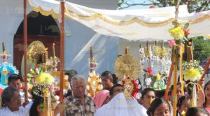 Posadas tradicionales en la localidad de Sabanas de Xalostoc