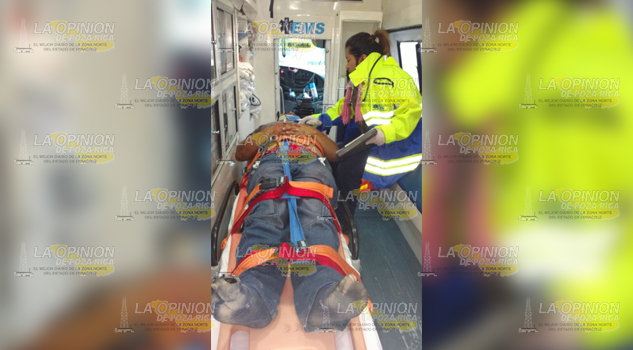 Brutal encontronazo deja una persona lesionada en el km 20 + 800 del tramo carretero Álamo-Tihuatlán