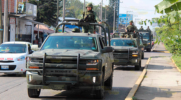 Buscan militares recobrar la paz en la zona norte de Veracruz Buscan militares recobrar la paz en la zona norte de Veracruz