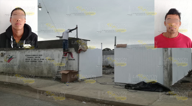 Par de sujetos roban a la CAEV en Tuxpan, dos detenidos