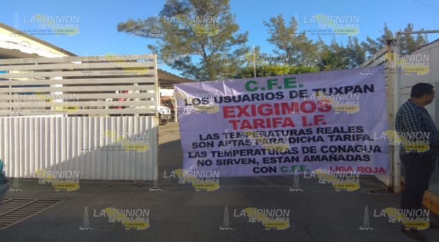 Siguen movilizaciones contra CFE en Tuxpan
